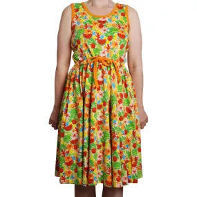 Adult's Jungle Sleeveless Dress With Gathered Skirt