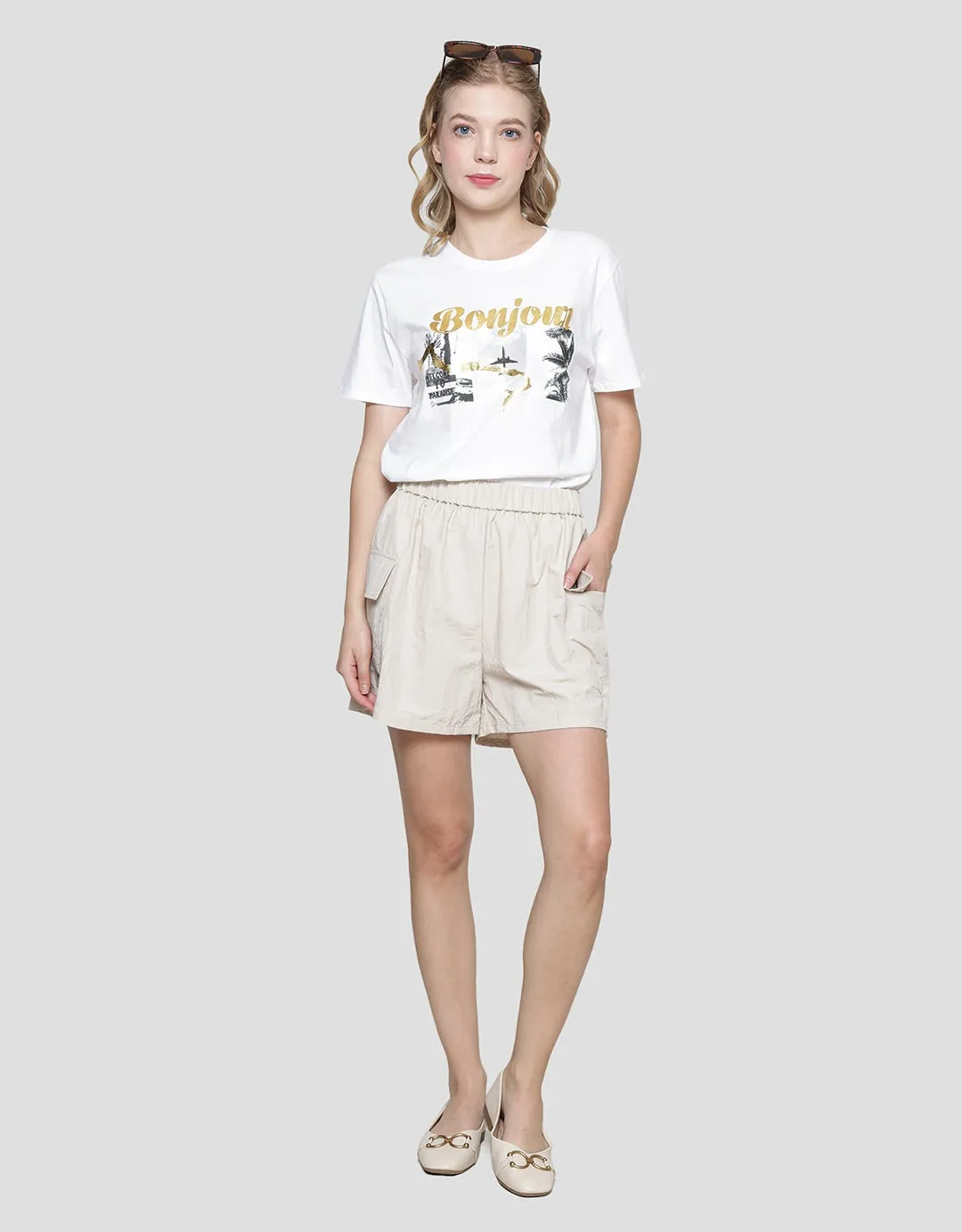 American Jeans Paracute Crop Celana Pendek Wanita
