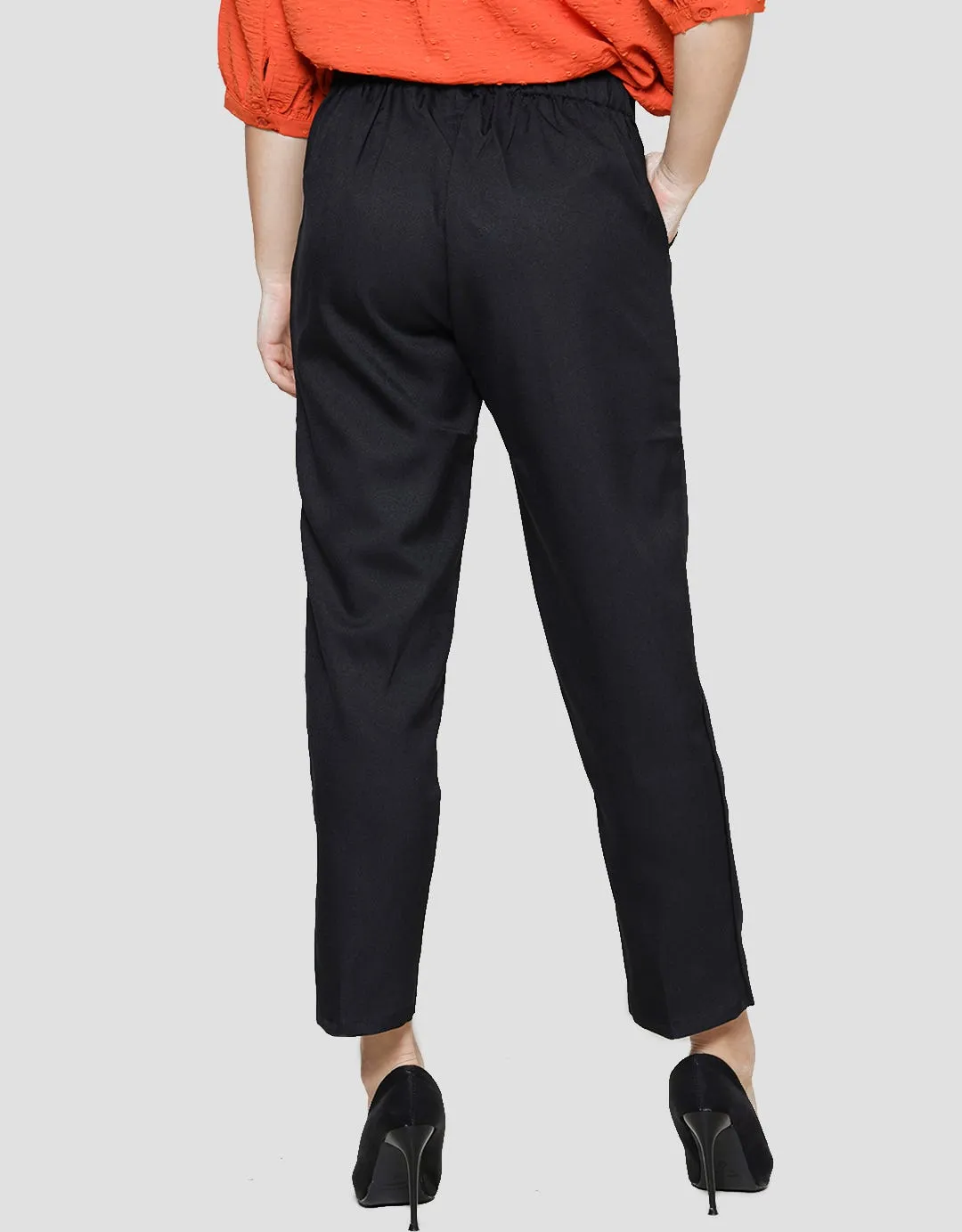 Anyday Solid Color With Zipper Celana Panjang Wanita
