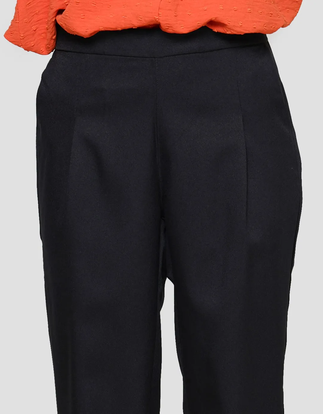 Anyday Solid Color With Zipper Celana Panjang Wanita