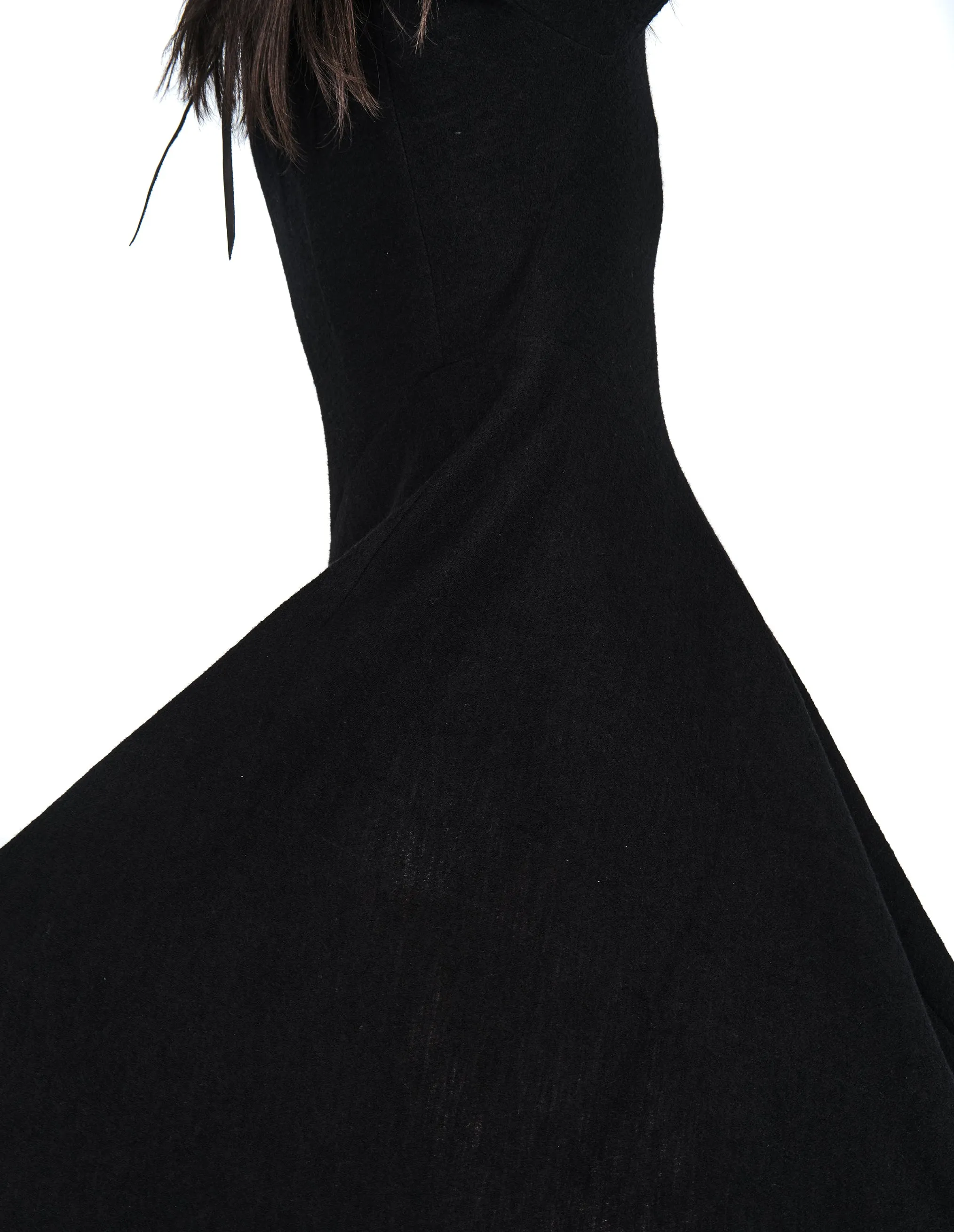Asymmetric Wool Dress
