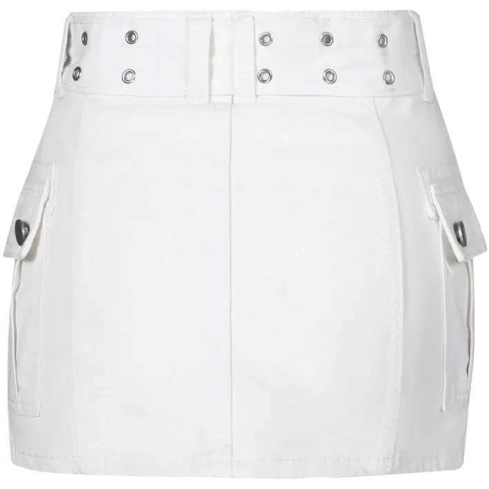 Belted Low Waist Micro Skirt