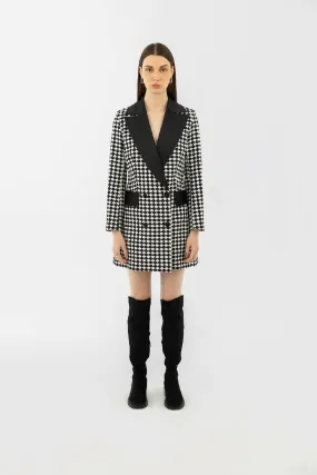 Black & White Blazer Dress