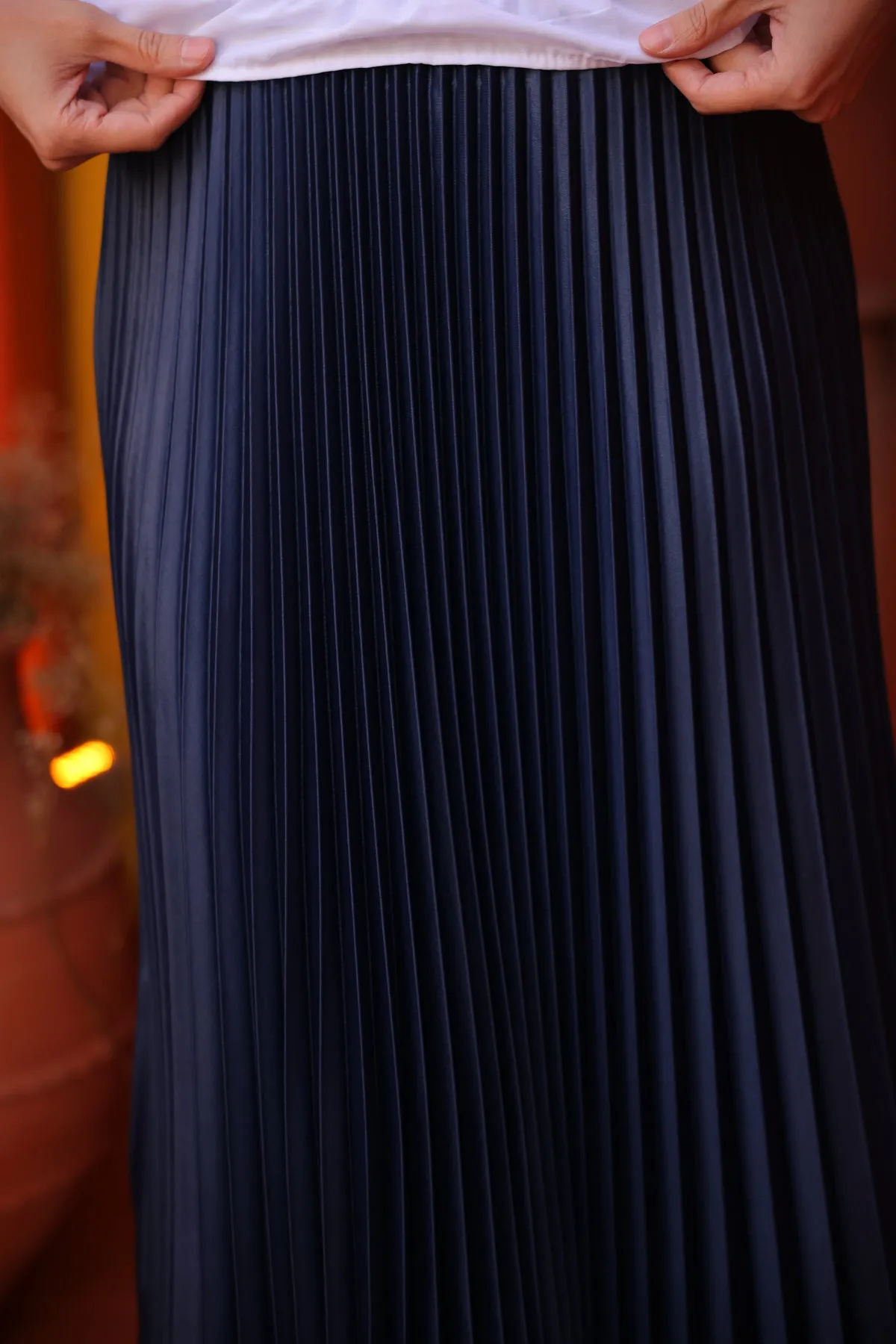 BNG Women Pleated Skirt Navy - Clermont