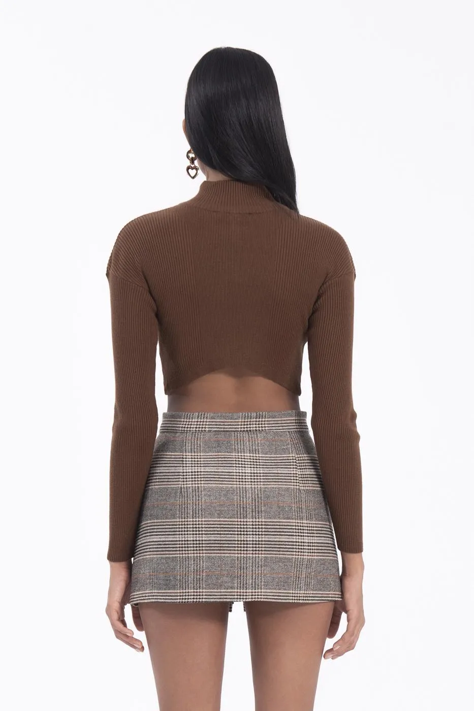 BSL Women Plaid buckle detailed mini skirt - Attleboro