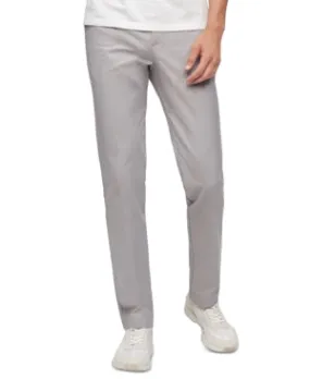 Calvin Klein Mens Slim fit Chinos Pants 34 / 30 Light Grey Solid Stretch