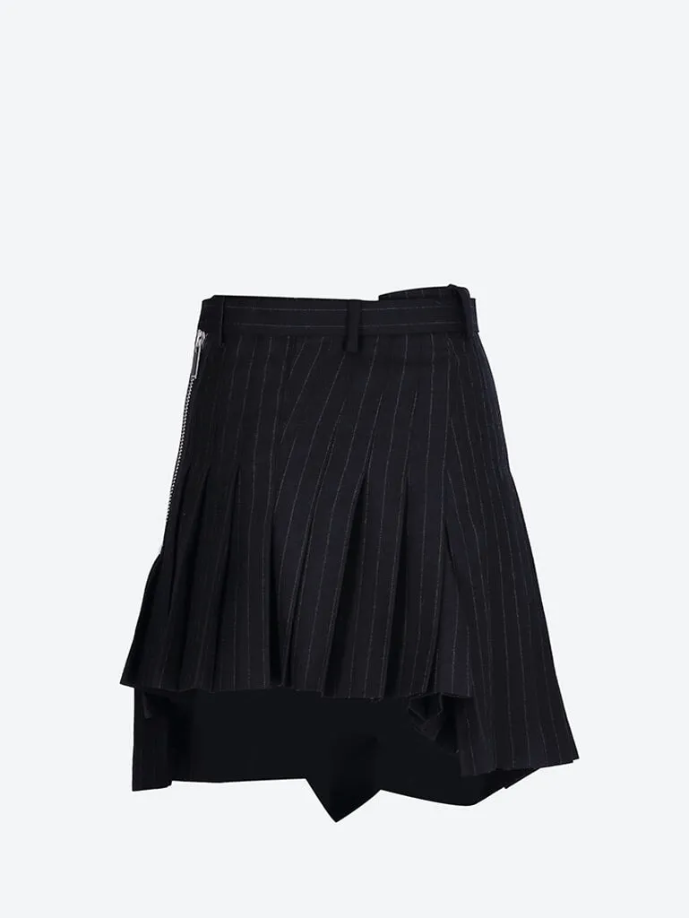 Chalk stripe skirt