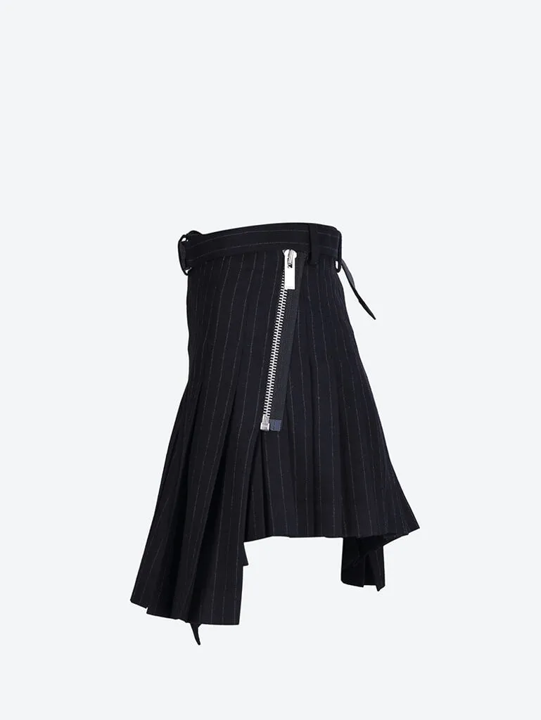 Chalk stripe skirt