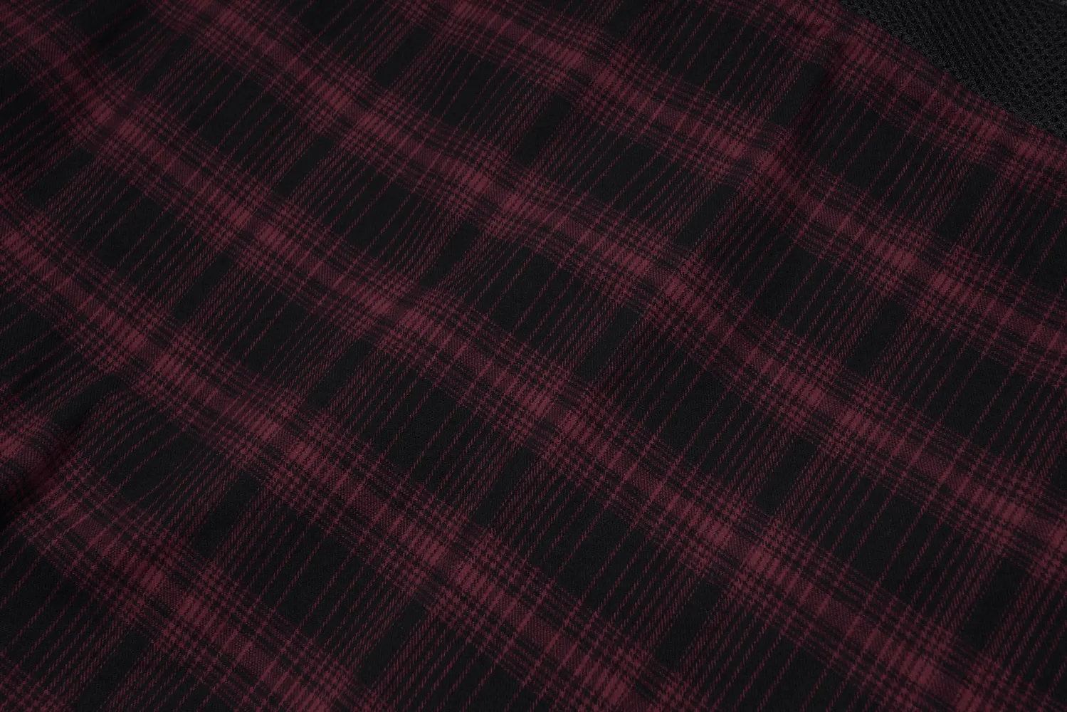 Chic Plaid Mesh Stitch Skirt with Sun-Hem Detail