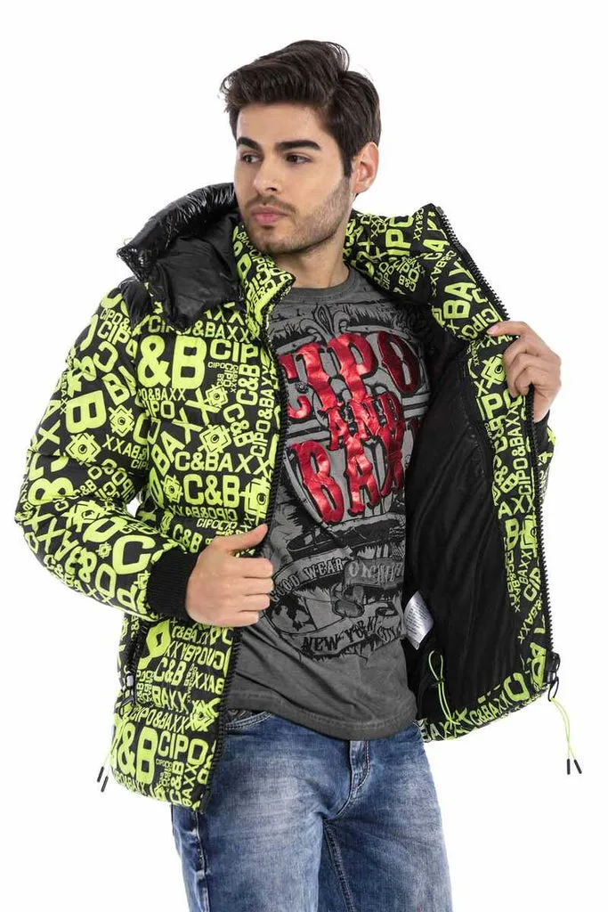 CM193 CIPO & BAXX Printed Puffer Jacket