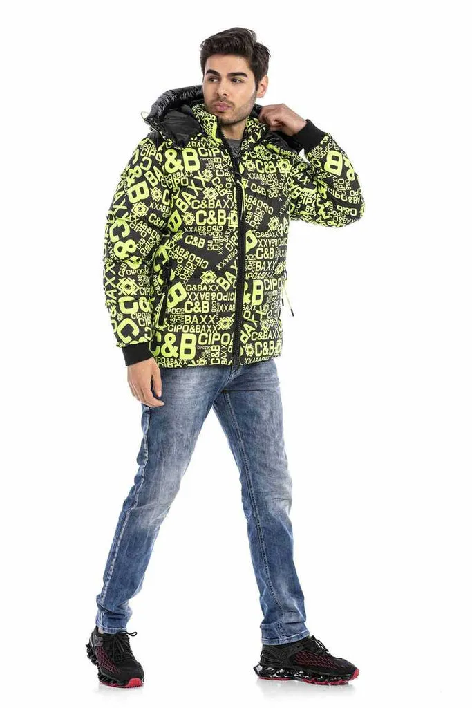CM193 CIPO & BAXX Printed Puffer Jacket