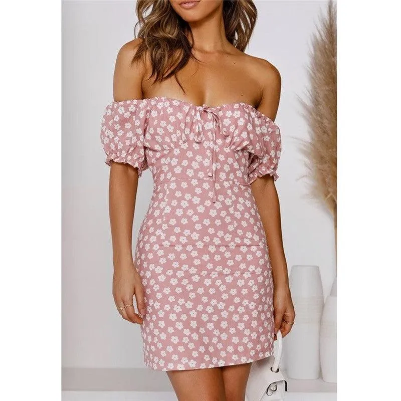 Cute Vestidos Print Ladies Bodycon Boho Women Dresses Party