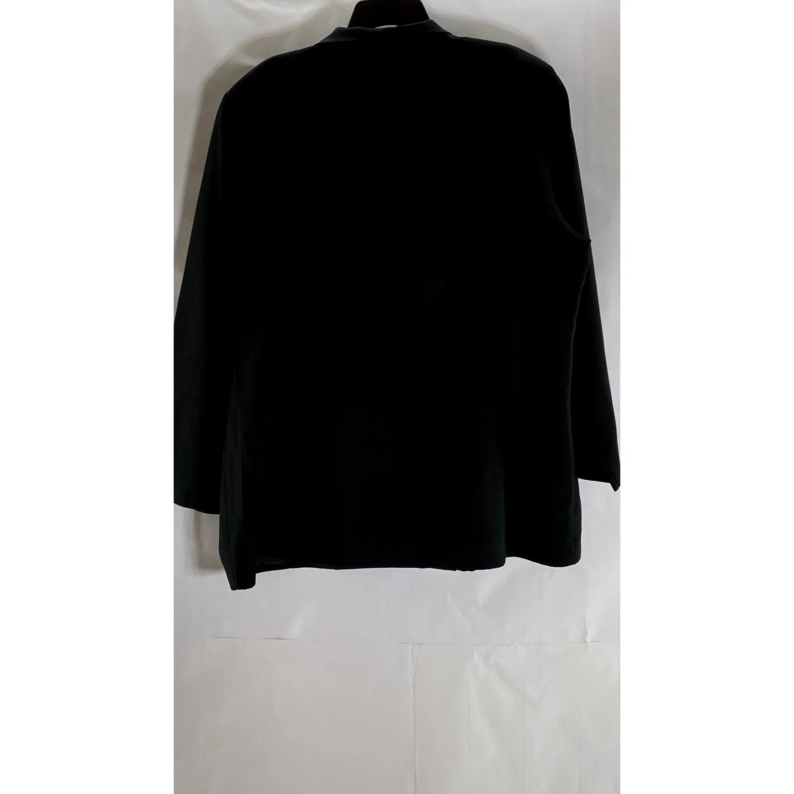 DANNY & NICOLE New York Women's Black Solid Three-Button Notch Lapel Blazer SZ L
