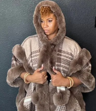 Faux Fur Cardigan Coat