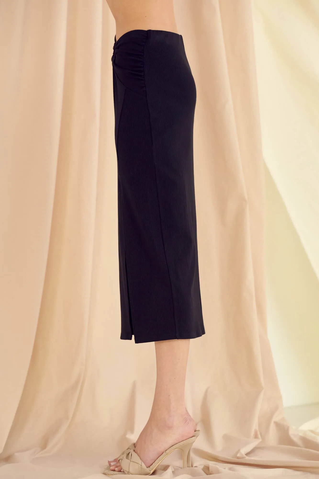 Fore Collection O-Ring Midi Skirt