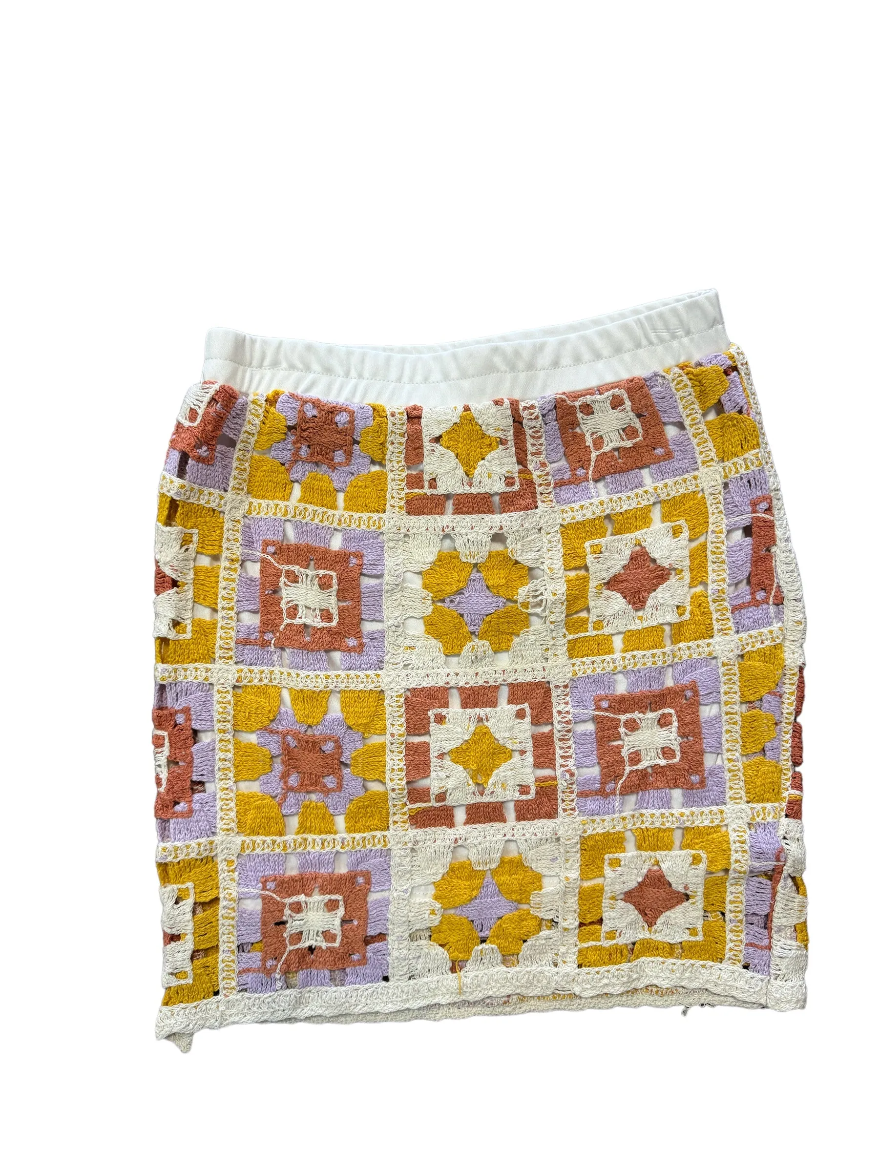 Girls Hayden Crochet Quilted Skirt