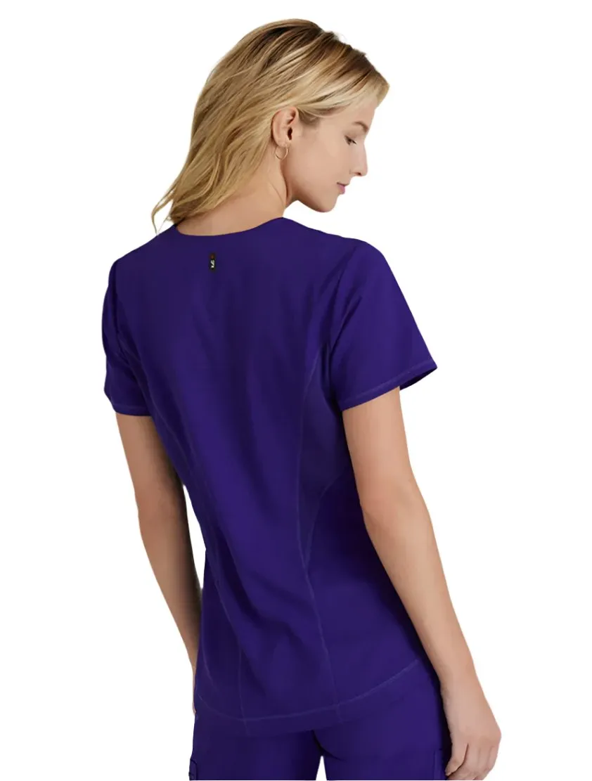 Grey's Anatomy Stretch™ by Barco Carly 3-Pocket Curved V-Neck Scrub Top