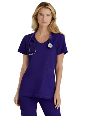 Grey's Anatomy Stretch™ by Barco Carly 3-Pocket Curved V-Neck Scrub Top