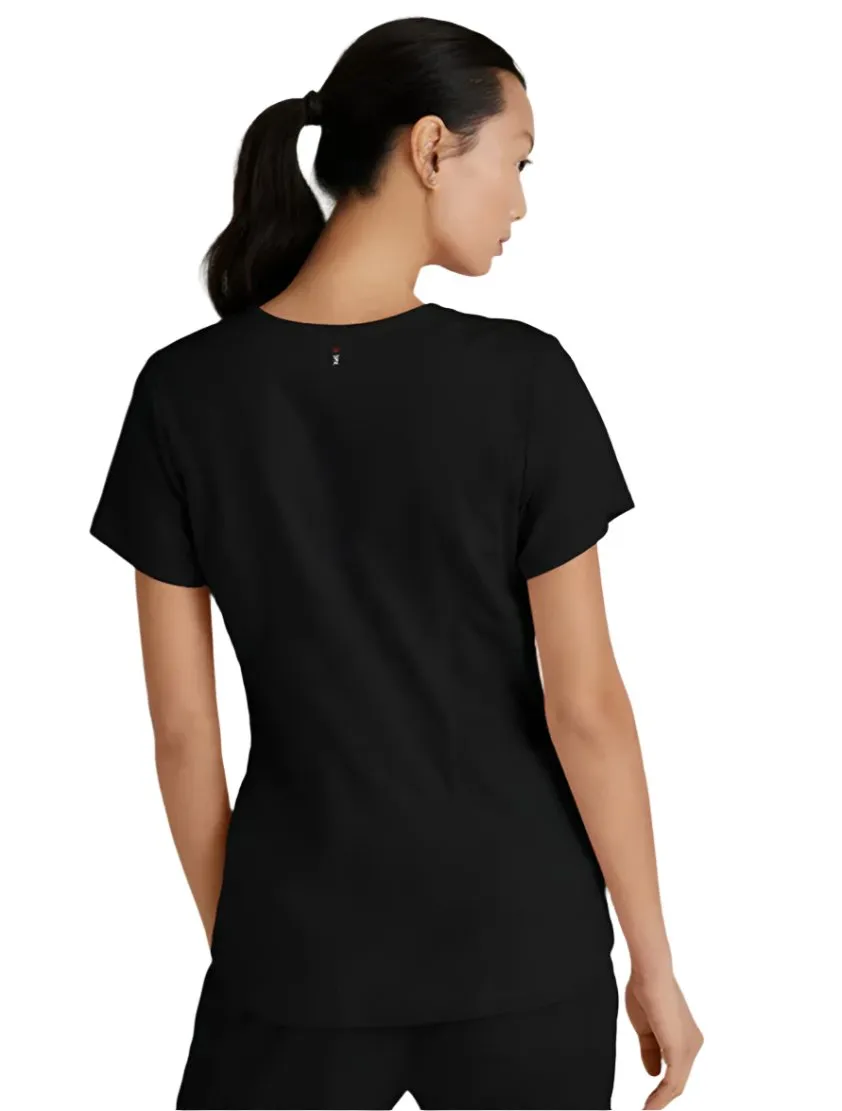 Grey's Anatomy Stretch™ by Barco Carly 3-Pocket Curved V-Neck Scrub Top