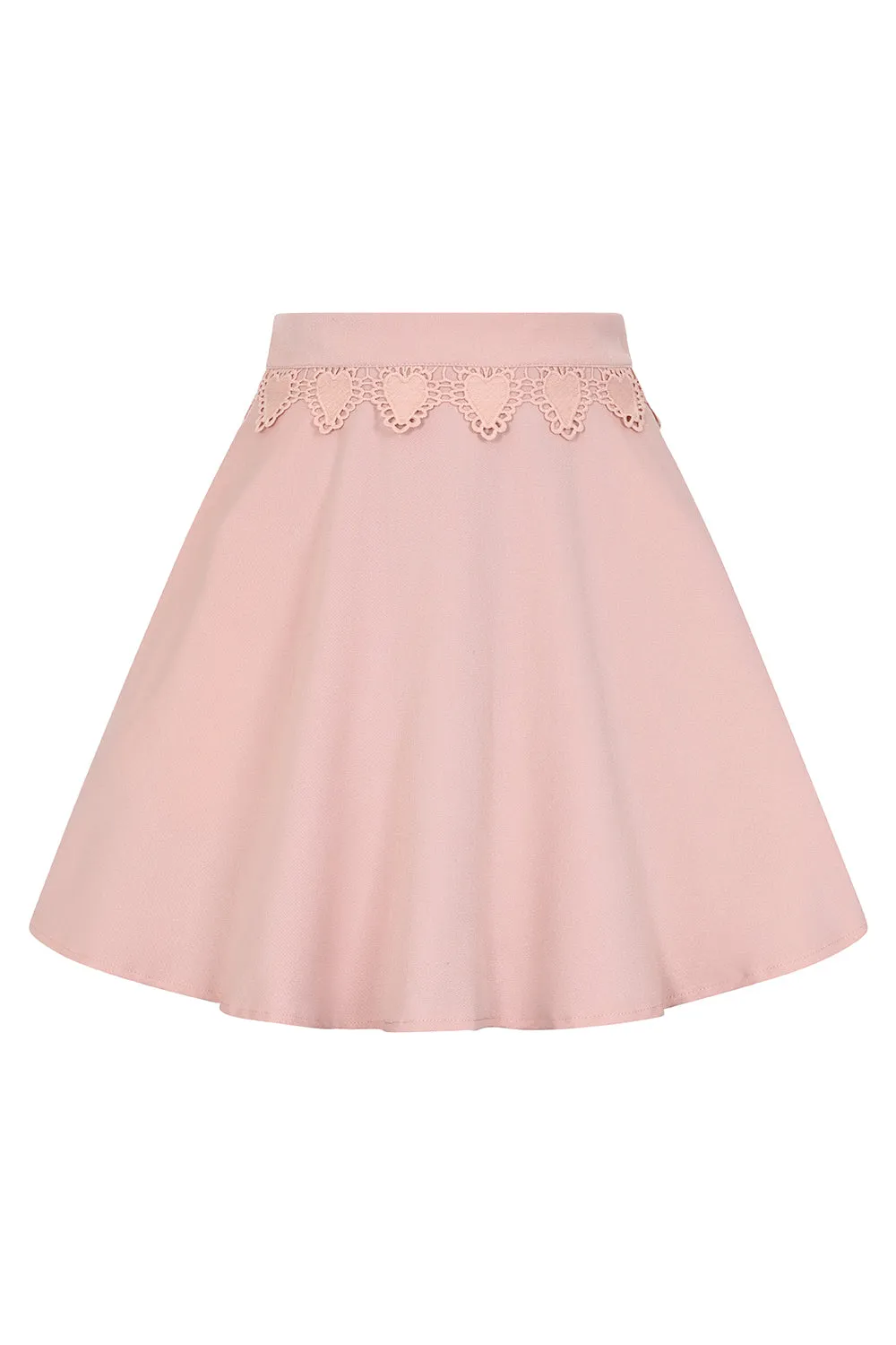 Heart Waistband Pink Skirt