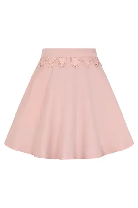 Heart Waistband Pink Skirt