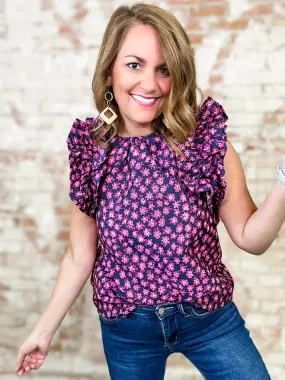 Helene Layered Ruffle Sleeve Top - FINAL SALE