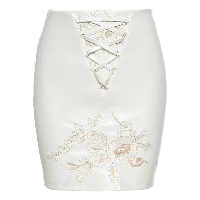 High Waist Bandage Mini Skirt