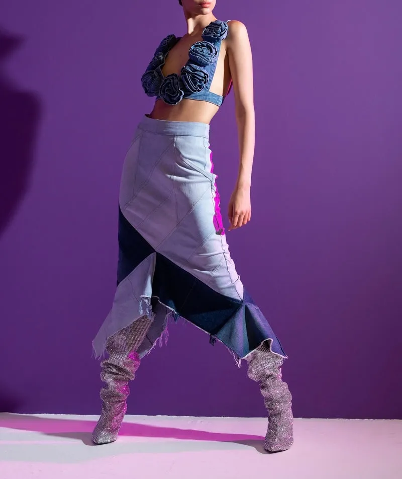 HURRICANE DENIM SKIRT