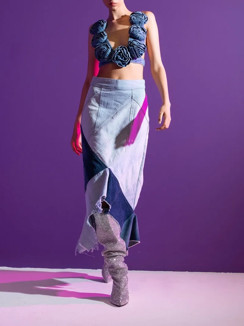 HURRICANE DENIM SKIRT