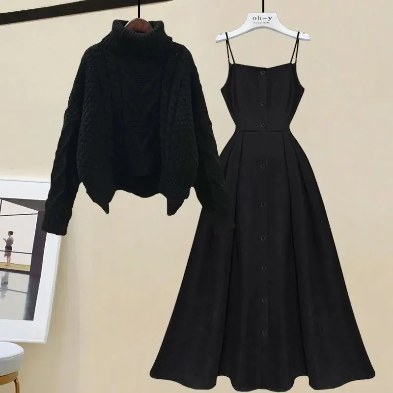 Knitted Sweater & Dress Set