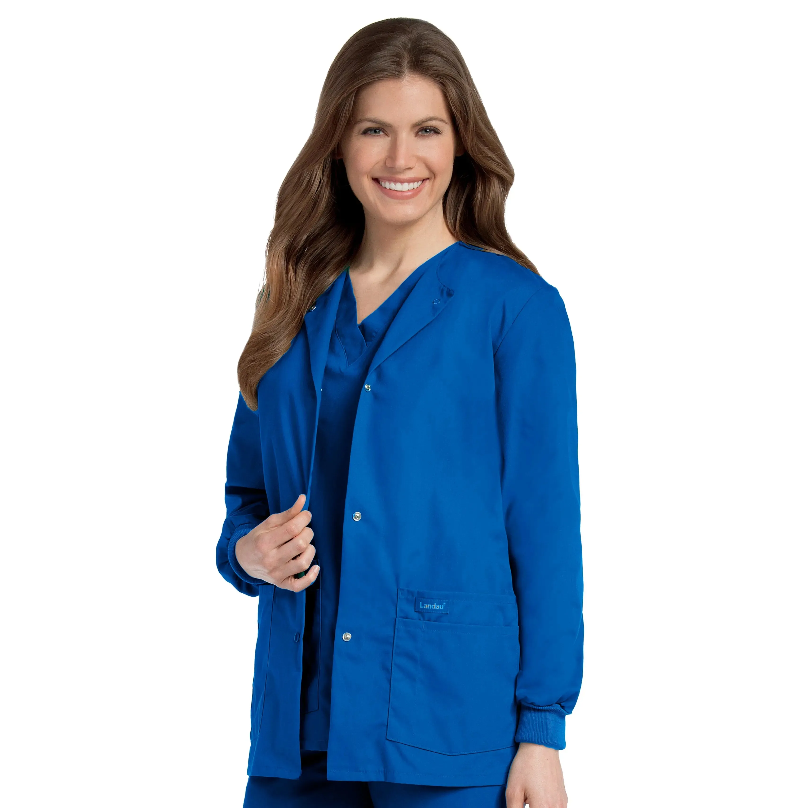 Landau Essentials Women's Warm-Up Scrub Jacket