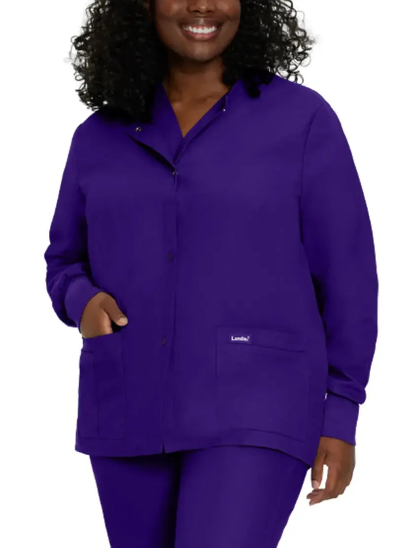 Landau Essentials Women's Warm-Up Scrub Jacket