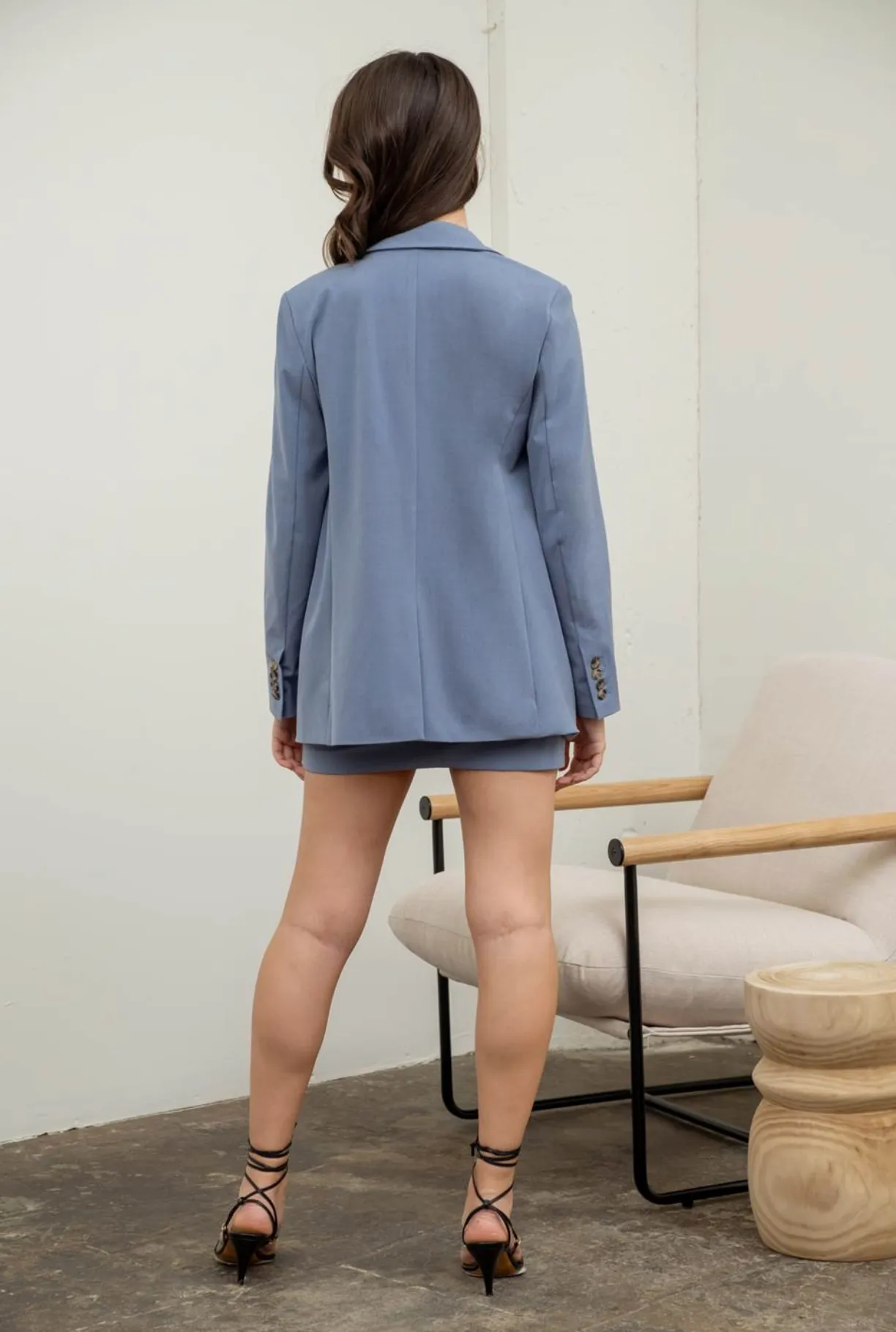 Longline Blazer - Blue