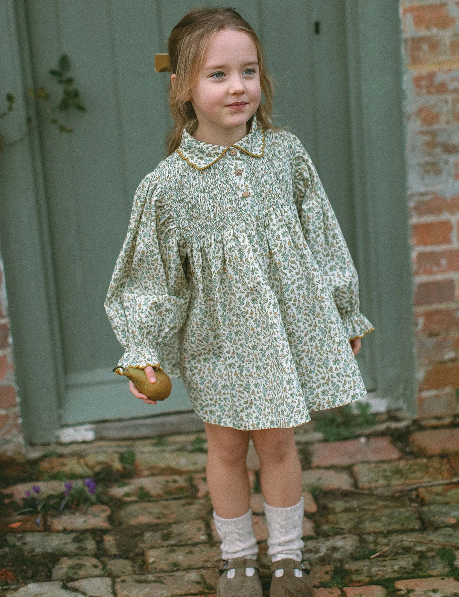 Marco Polo Dress in Oat Busy Wild Floral