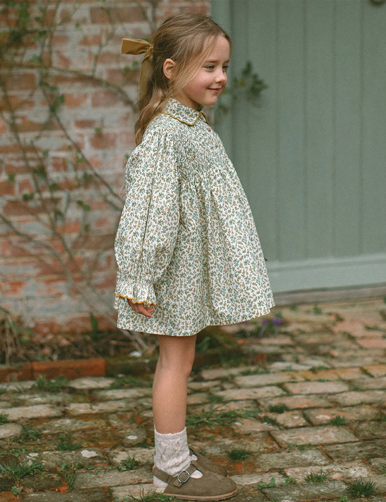 Marco Polo Dress in Oat Busy Wild Floral