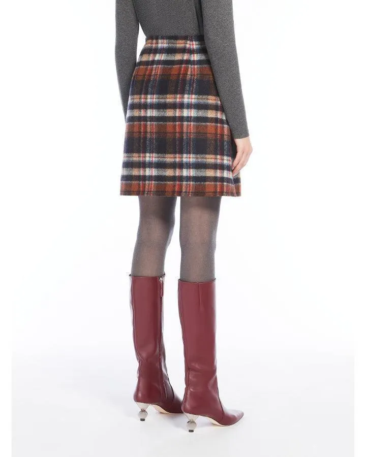 Max Mara Weekend Epoca Plaid Skirt