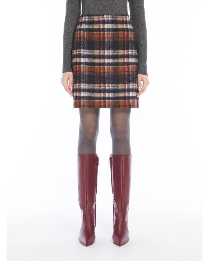 Max Mara Weekend Epoca Plaid Skirt