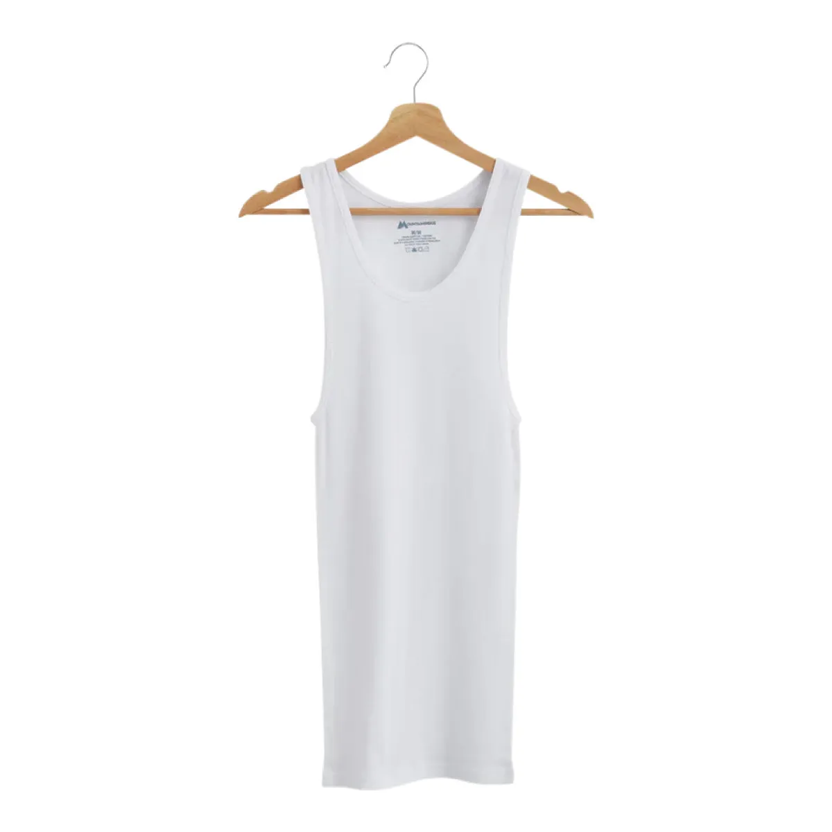 Men's Fitted Ribbed Scoop neck Cotton Tank Top