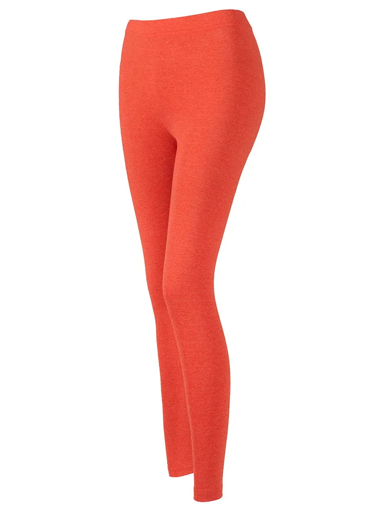 MIP HIGH RISE DEEP WAISBAND LEGGINGS IN RED