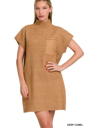 Mock Neck Sweater Dress
