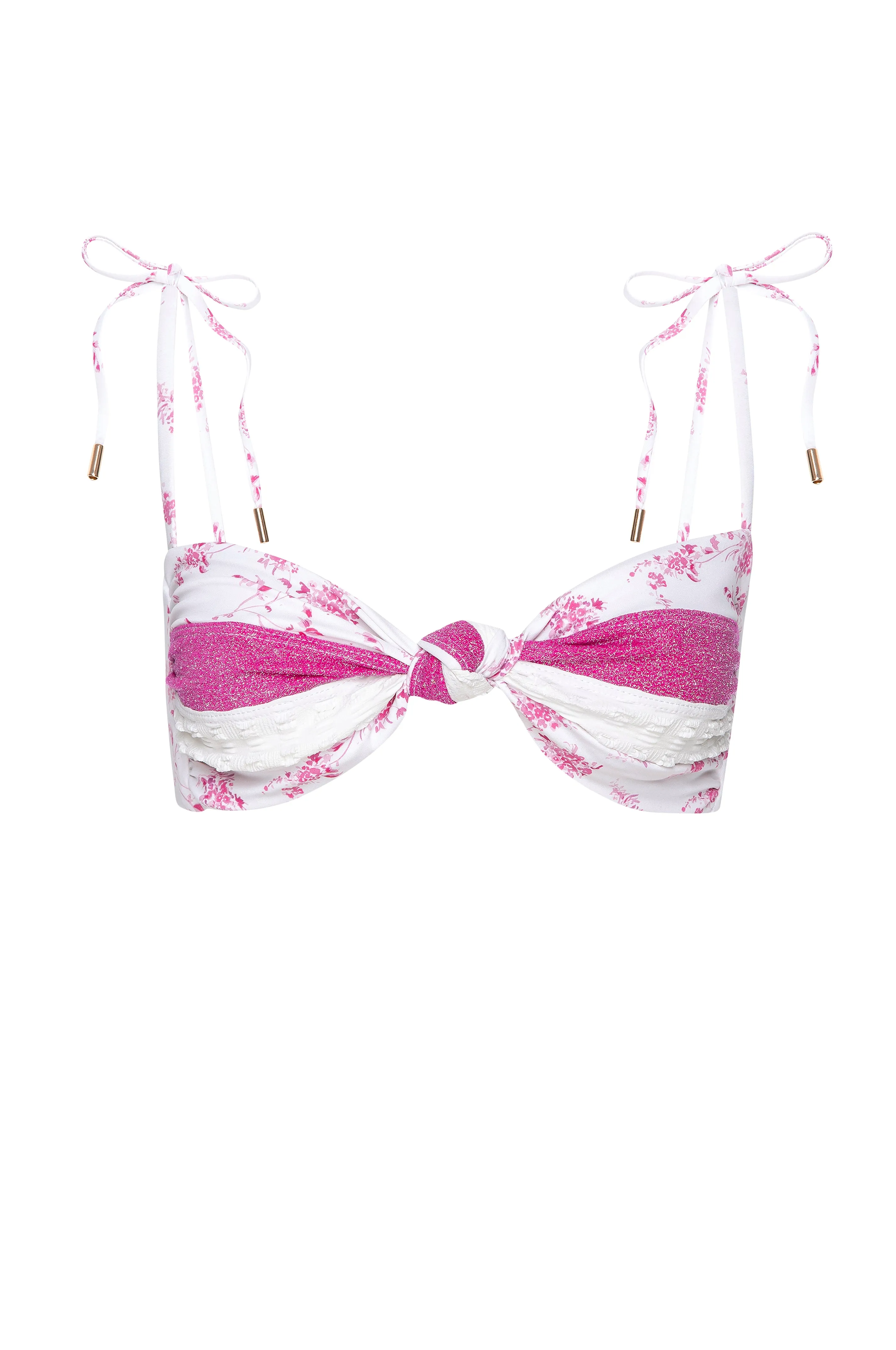 MONTAUK REVERSIBLE BIKINI TOP - PINK