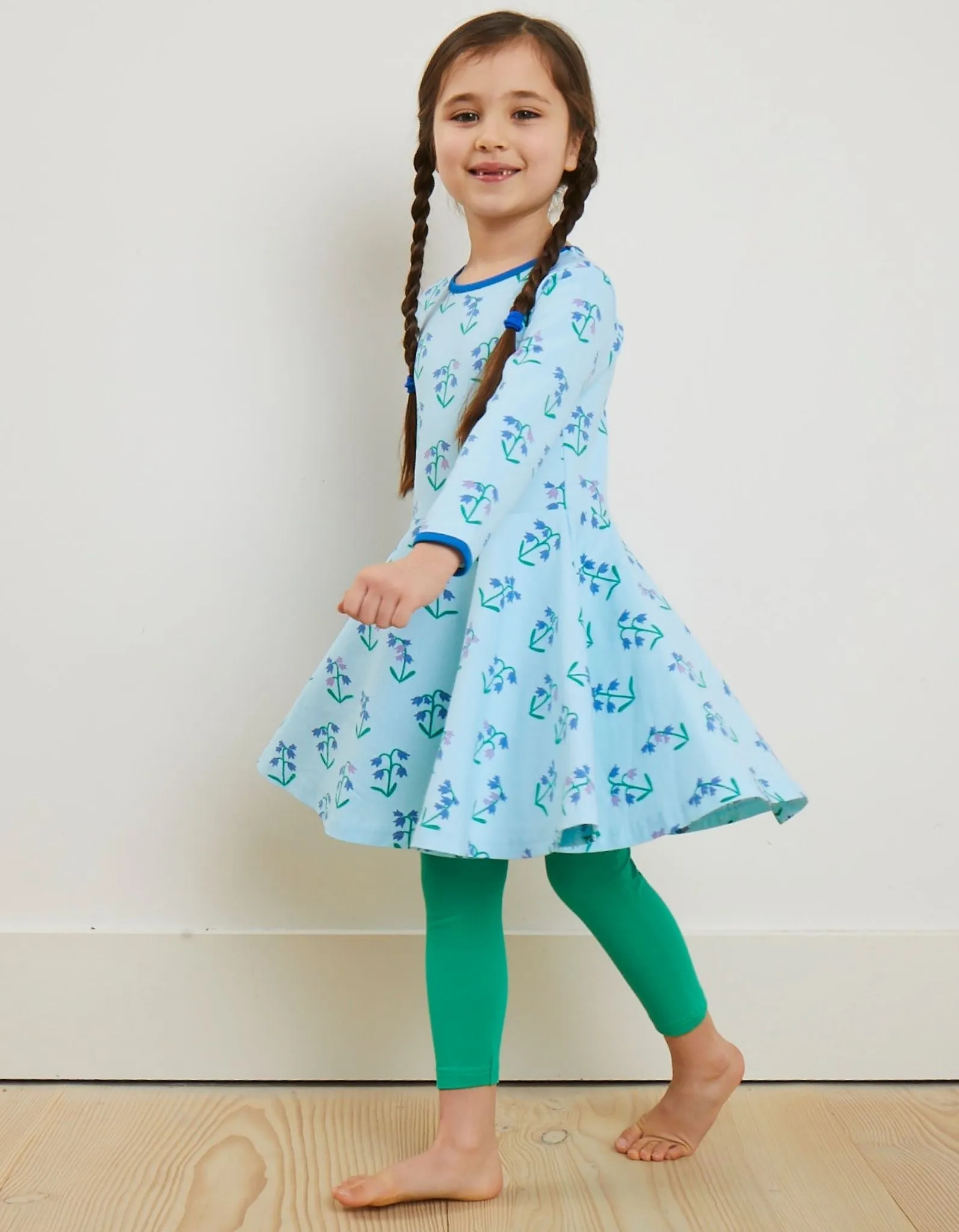 Organic Spring Print Skater Dress