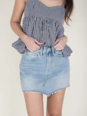 Paris Denim Mini Skirt