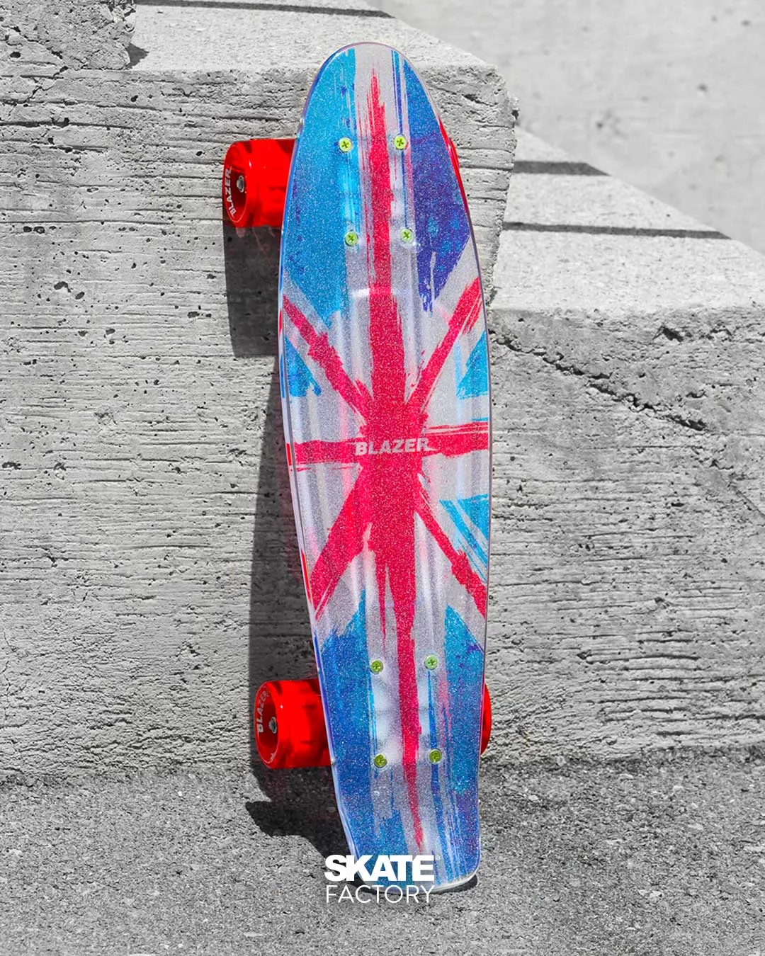 PENNYBOARD PATINETA TRANSPARENTE INGLATERRA BLAZER