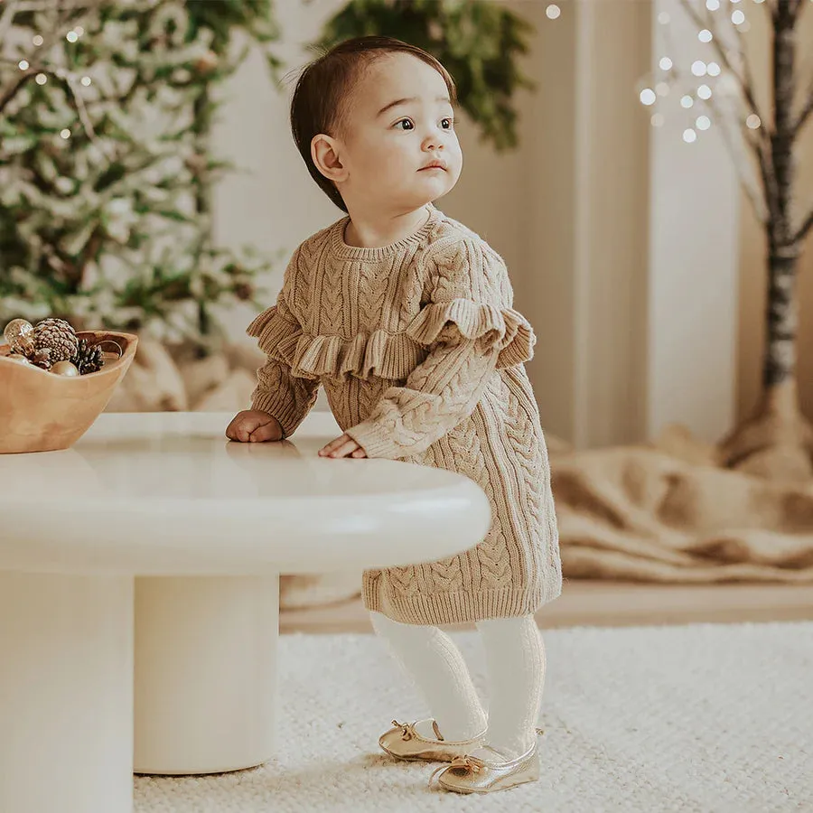 PETIT LEM- BABY KNIT SWEATER DRESS SET