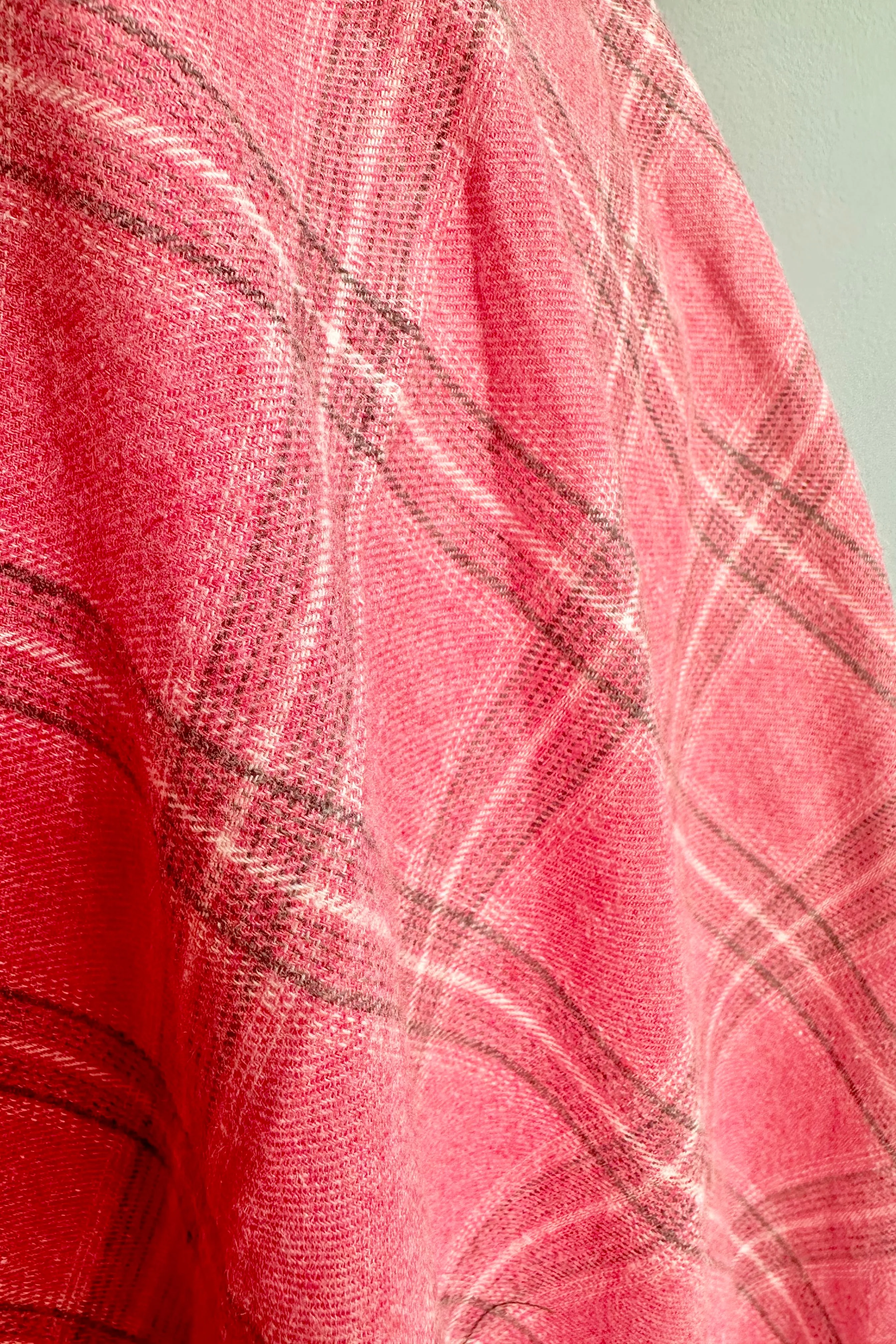Pink Plaid High Waisted Pinafore Skirt by Voodoo Vixen