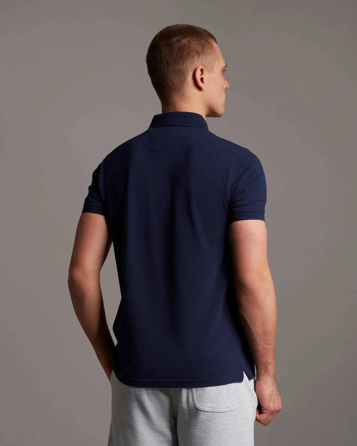 Plain Polo Shirt - Navy