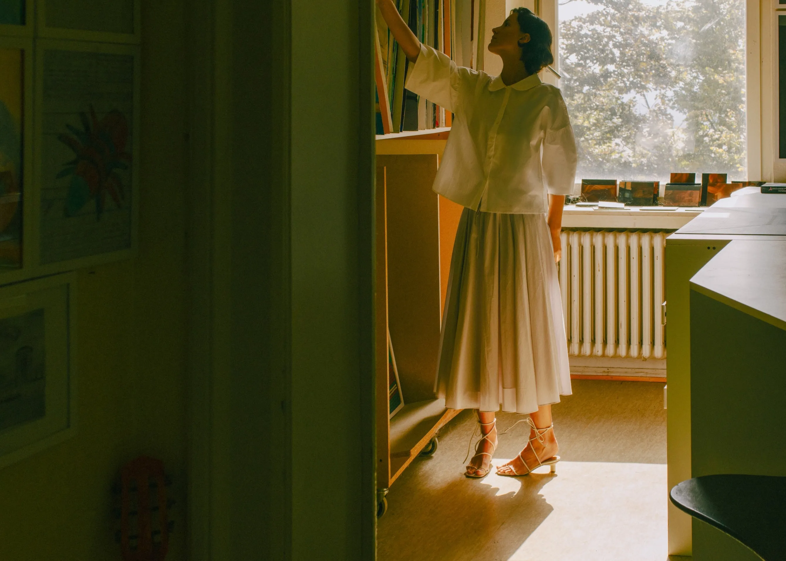 Poet Skirt -- Organic Cotton Voile