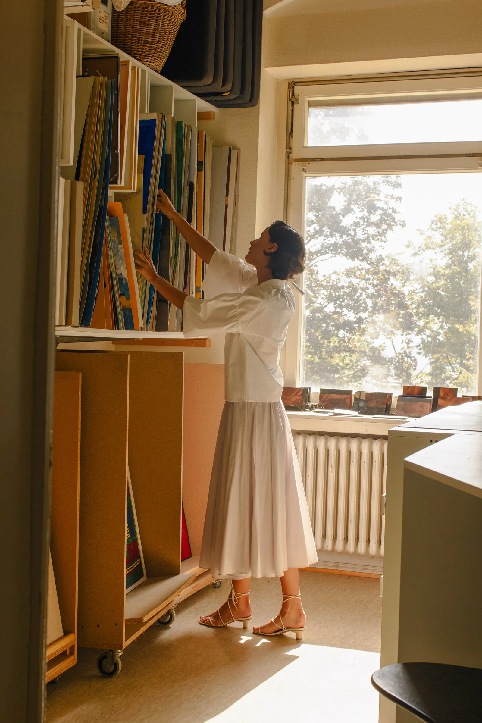 Poet Skirt -- Organic Cotton Voile