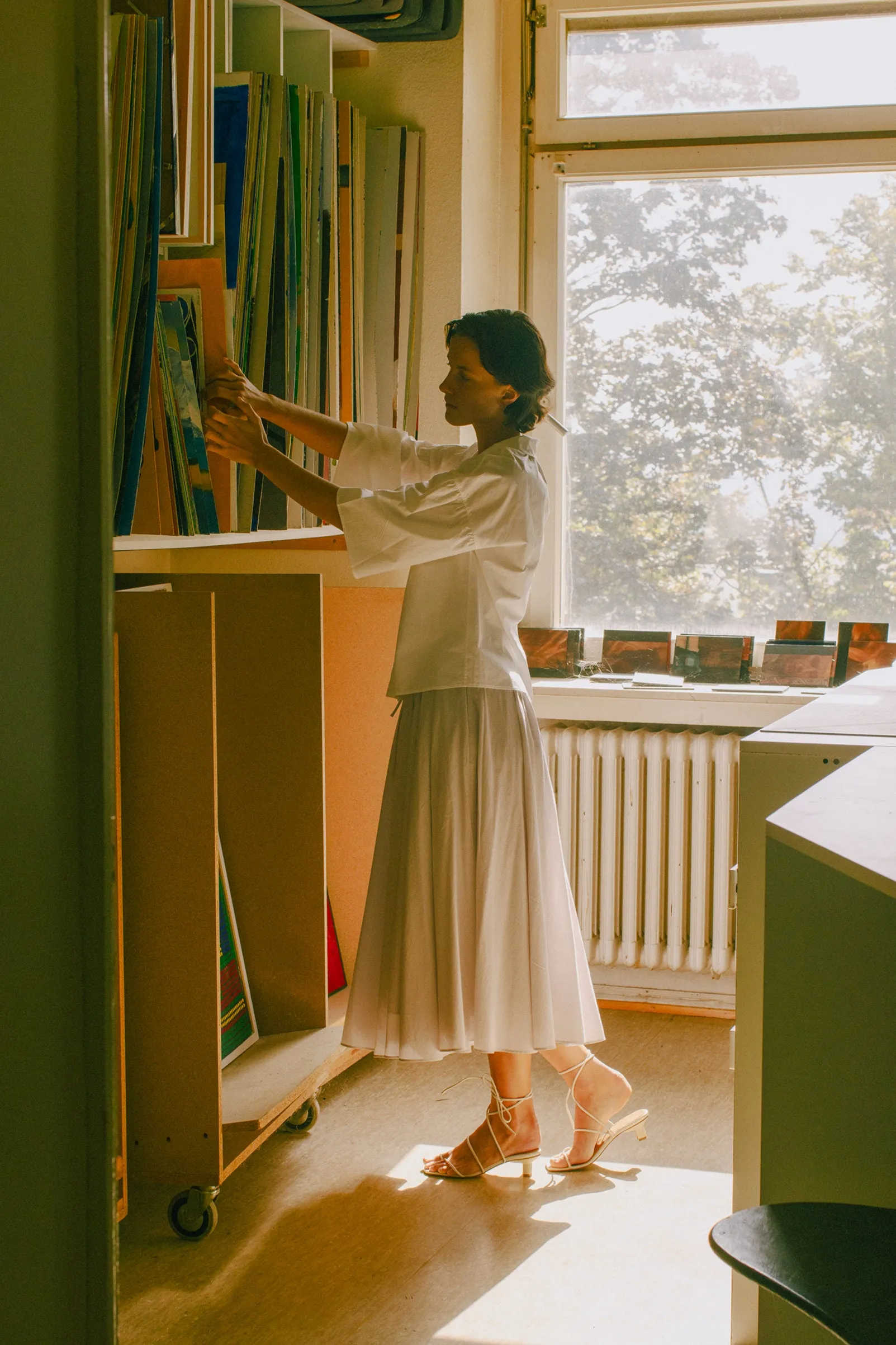 Poet Skirt -- Organic Cotton Voile